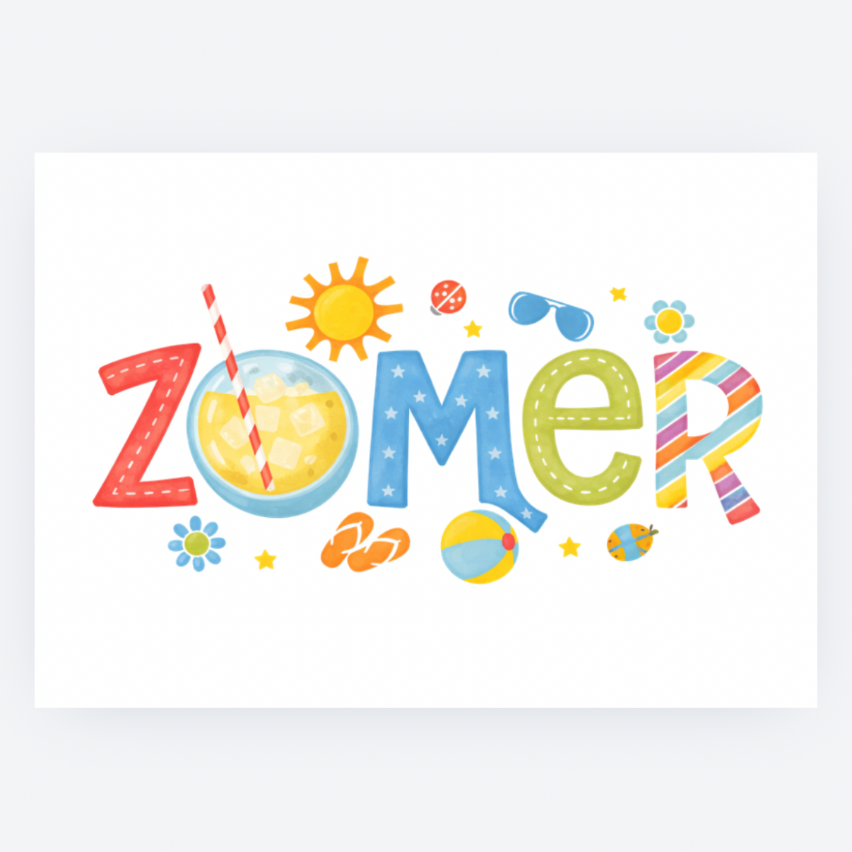 Ansichtkaart - Zomer