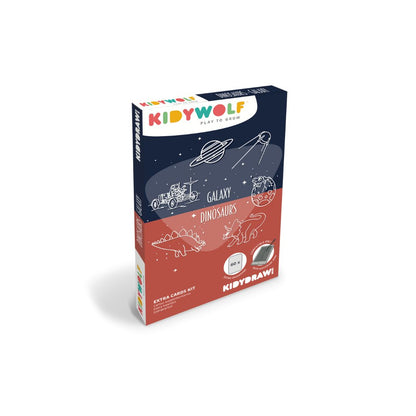 Kidydraw mini extra tekenkaarten Galaxy & Dino’s