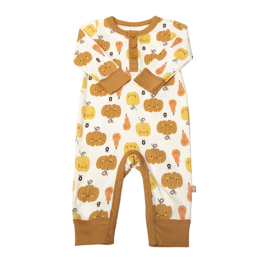 Katvig jumpsuit met pompoenen | biologisch katoen