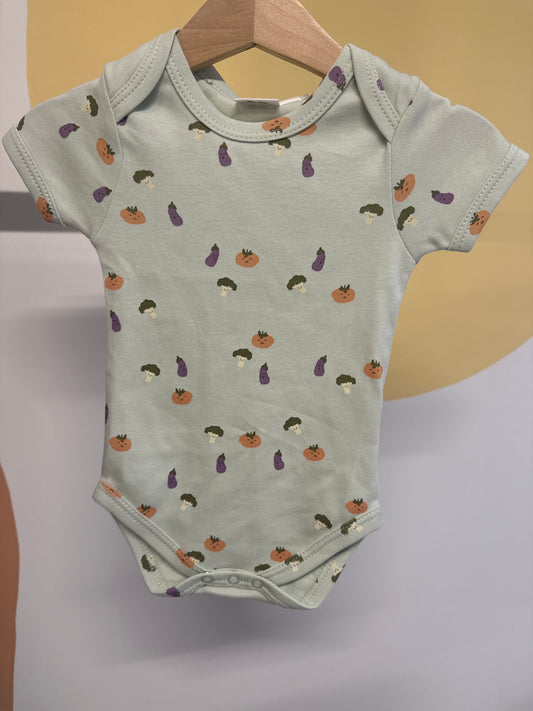 Romper korte mouw groenten biologisch katoen Trixie