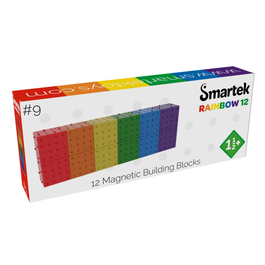 Magnetische Bouwblokken Regenboog 12 stuks