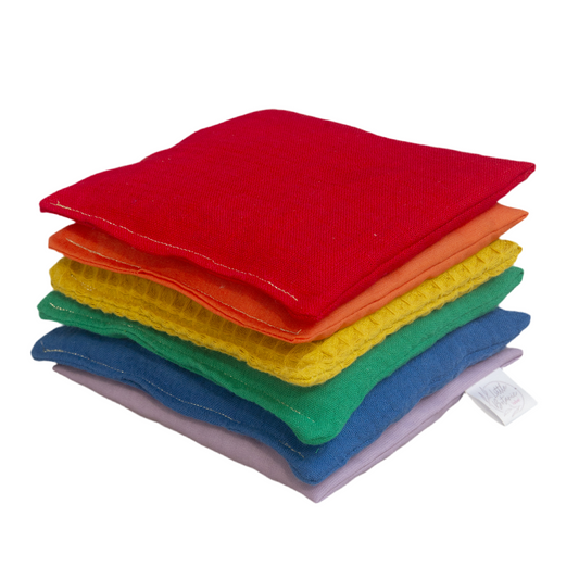 6 Pittenzakjes set - regenboog