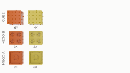 Magnetische Bouwblokken Giraffe 17 stuks