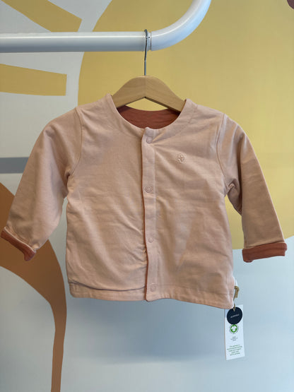 Vestje Noppies roze/koraal (twee kanten te dragen)