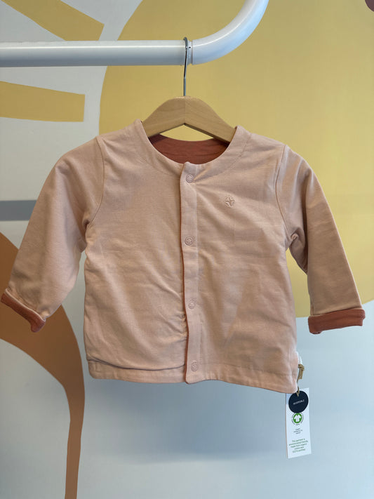 Vestje Noppies roze/koraal (twee kanten te dragen)