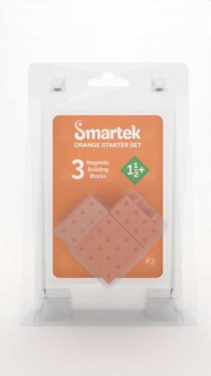 Magnetische Bouwblokken Starter Set - Oranje