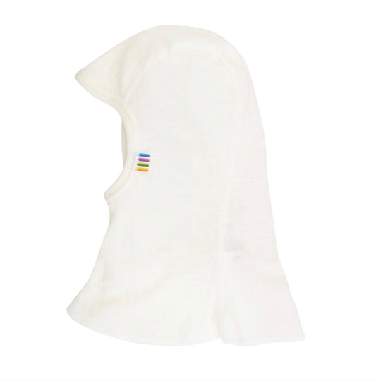 Balaclava wol enkellaags wit