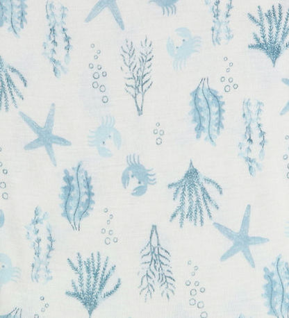 Romper mouwloos - oceaan - blauw - merinowol