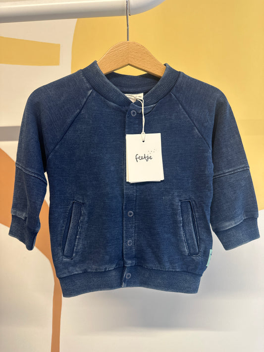 Vest Feetje donkerblauw (biologisch katoen)