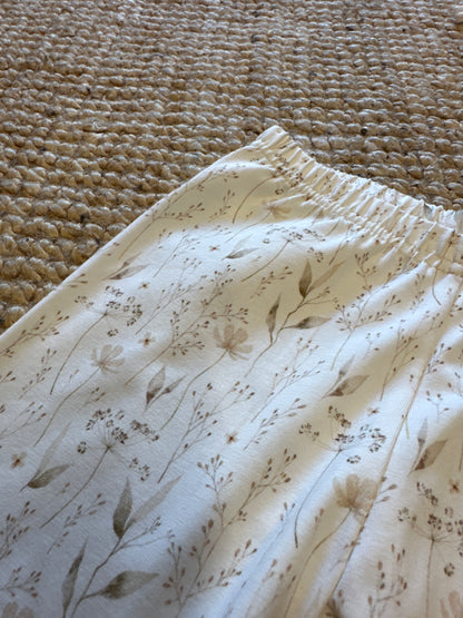 Legging zachte takjes blaadjes print maat 98