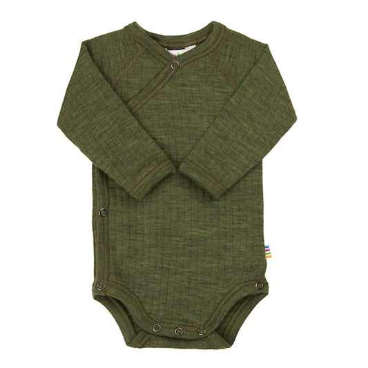 Overslagromper wol Dark Olive