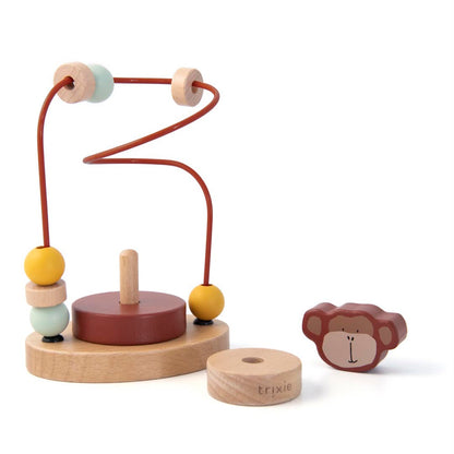 Houten kralenframe - Mr. Monkey