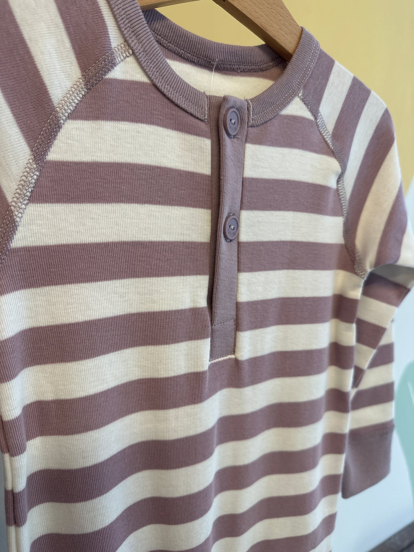 Katvig jumpsuit lila gestreept | biologisch katoen