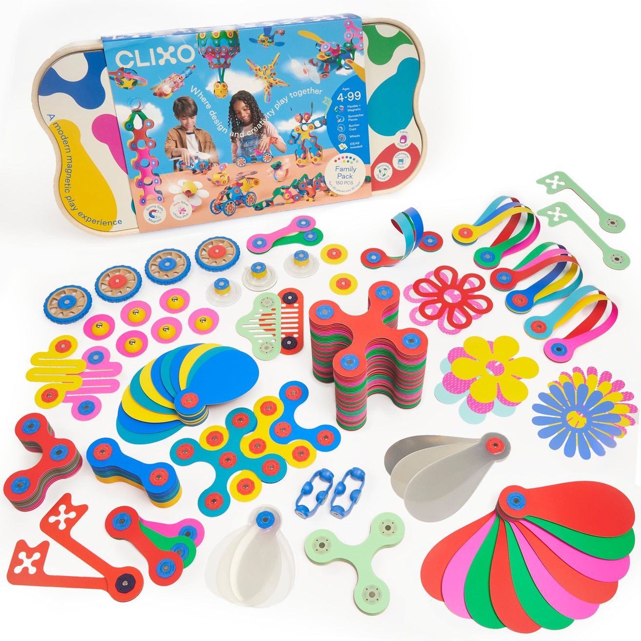 Clixo Family Pack - Rainbow - 150 stuks