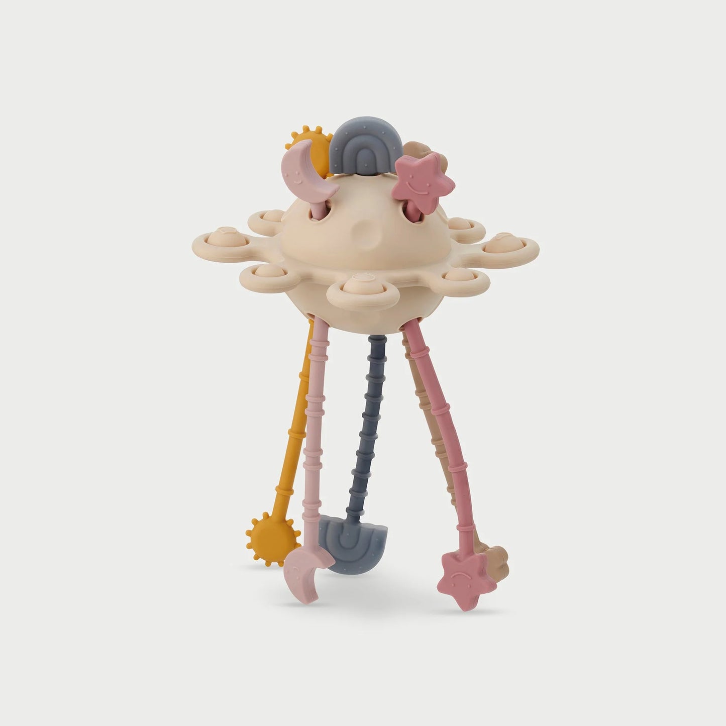 Siliconen trek speelgoed aardekleuren