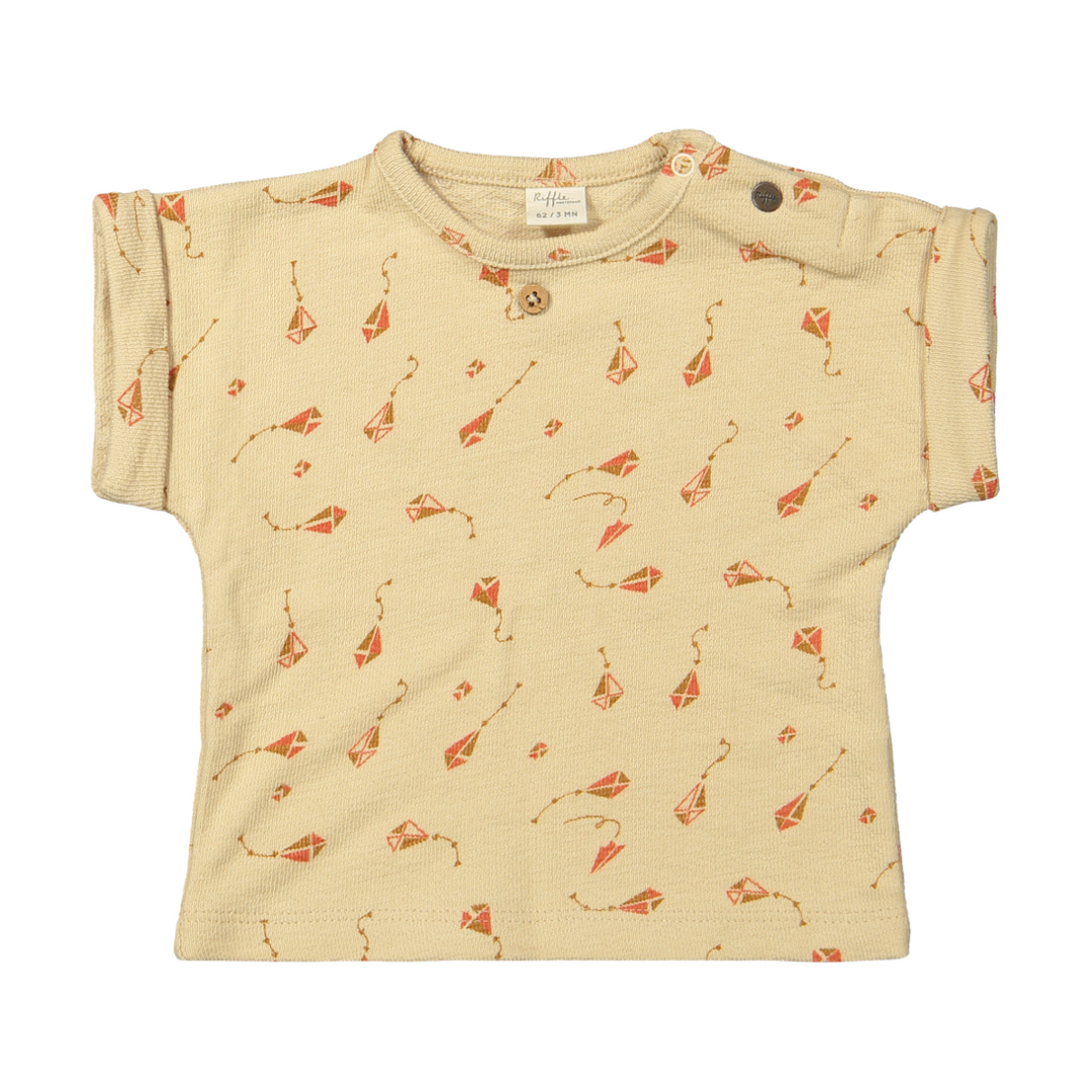 Shirtje beige met vliegers - Riffle Amsterdam - Juul - maat 62