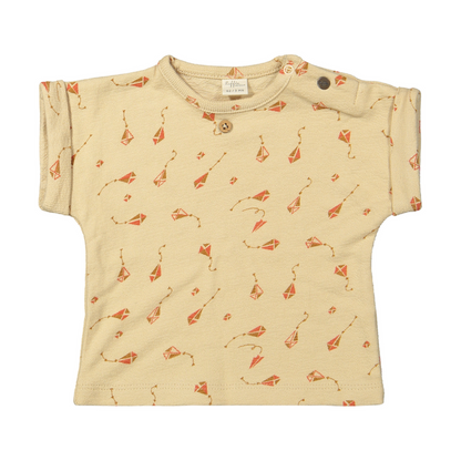 Shirtje beige met vliegers - Riffle Amsterdam - Juul - maat 62