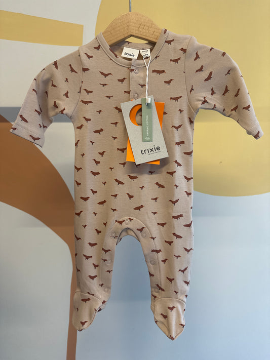 Boxpakje vogels met voetjes biologisch katoen Trixie