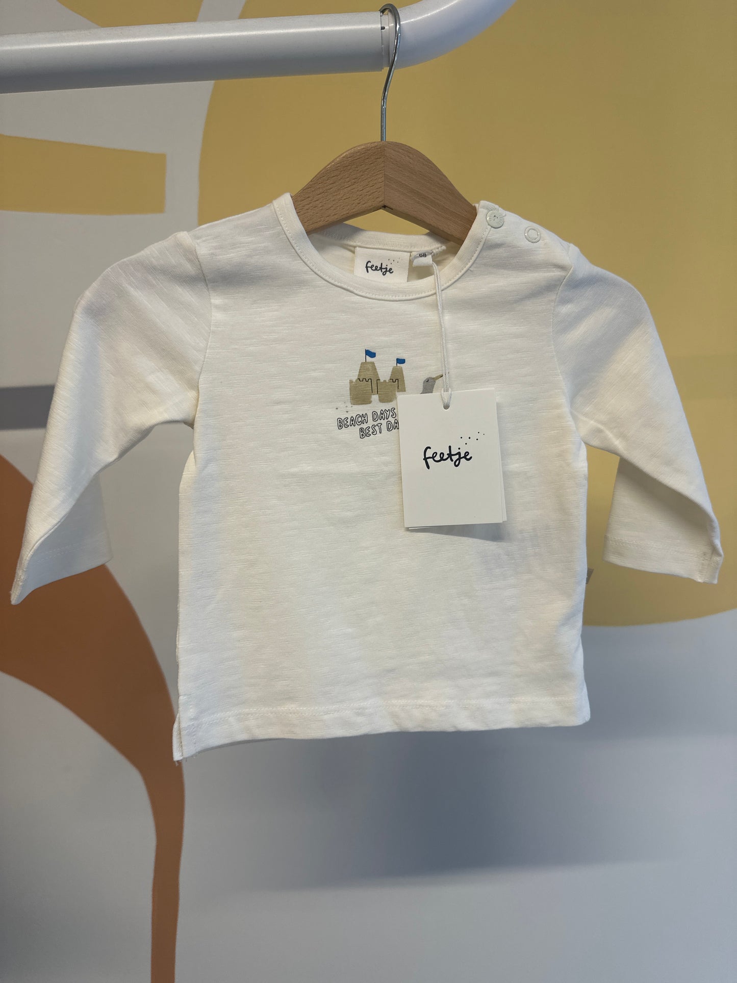 T-shirt Feetje strand (biologisch katoen)