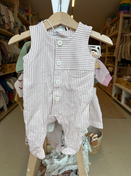 Boxpakje / jumpsuit roze streep Joha maat 50