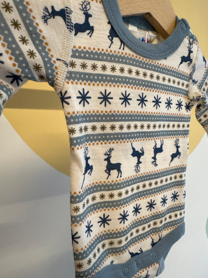 Joha romper rendieren | lange mouw | merinowol