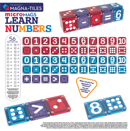 MicroMags Learn Numbers - 56 stuks