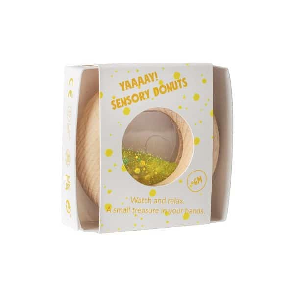 Petit Boum Sensorische Donut - Geel