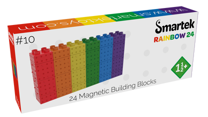 Magnetische Bouwblokken Regenboog 24 stuks