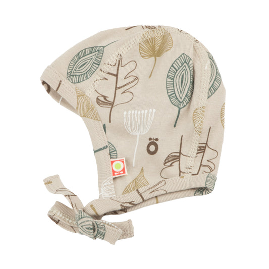 Katvig strikmutsje | blaadjes | katoen