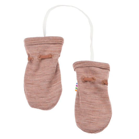 Joha wantjes met duim | roest gestreept | wol