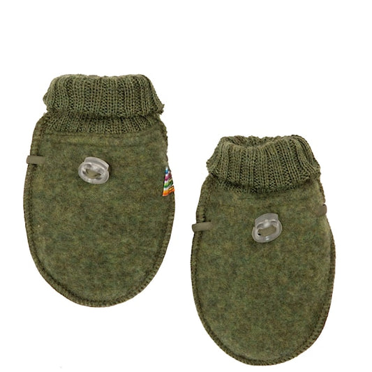Wantjes wol fleece - Dark Olive