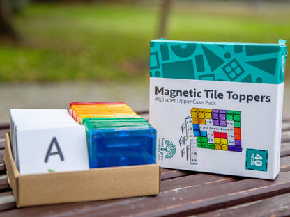 Magnetische Tegel Toppers – Alfabet hoofdletters - 40 stuks