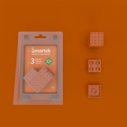 Magnetische Bouwblokken Starter Set - Oranje