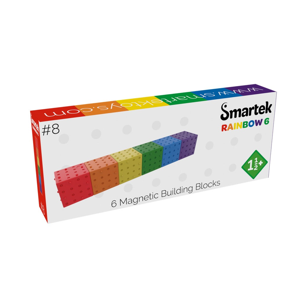 Magnetische Bouwblokken Regenboog 6 stuks