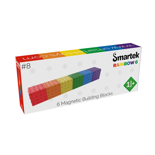 Magnetische Bouwblokken Regenboog 6 stuks