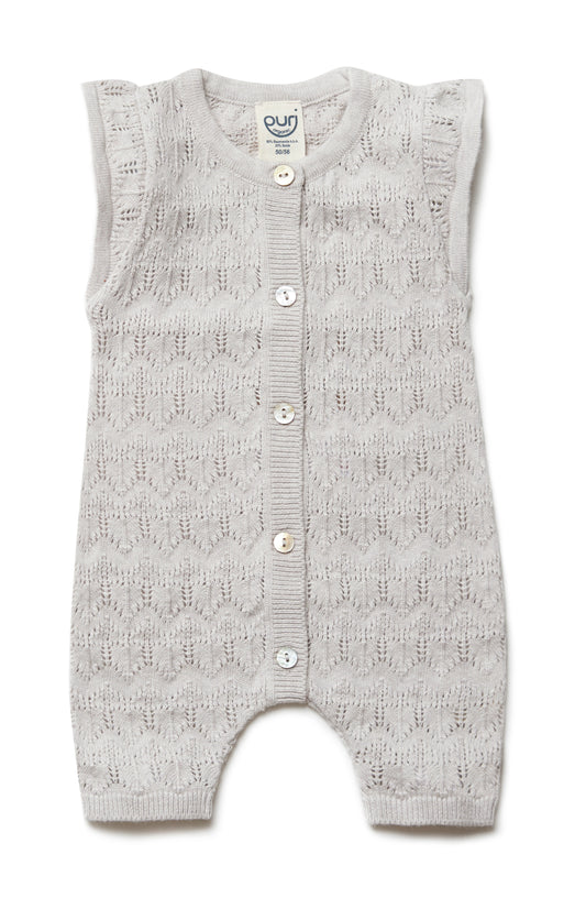 Boxpakje - ajour - katoen/zijde - beige