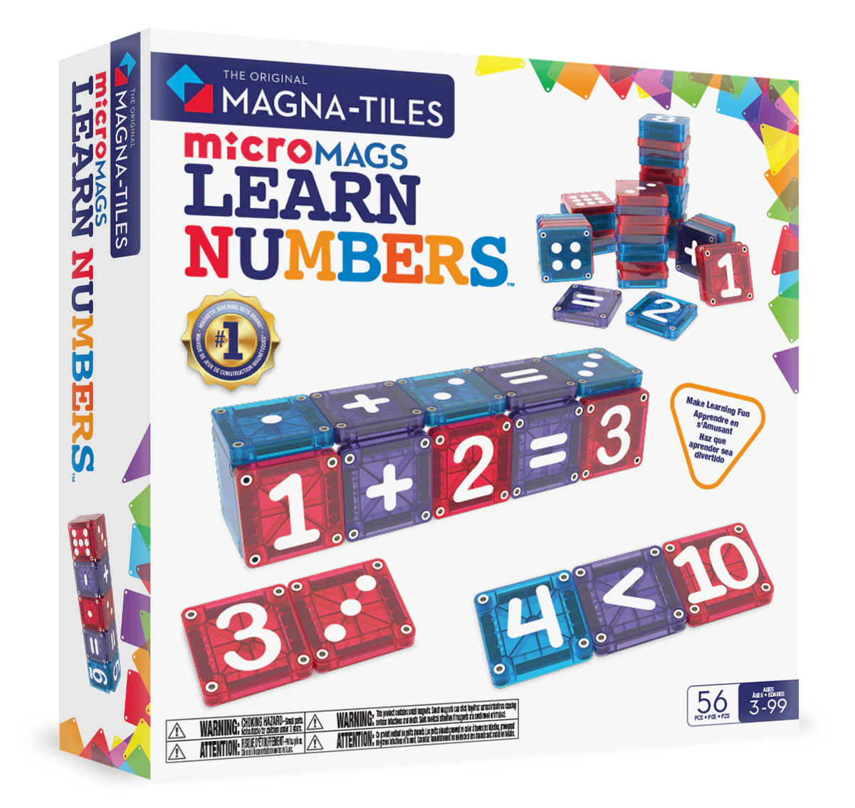 MicroMags Learn Numbers - 56 stuks