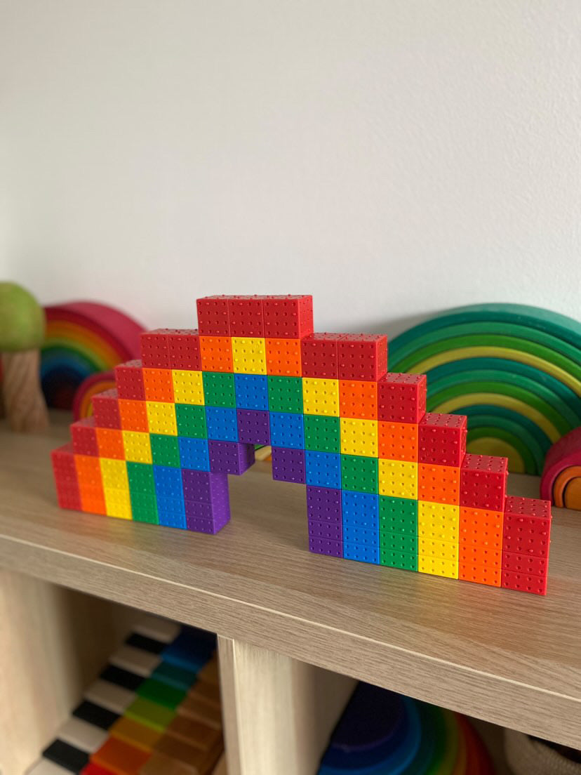 Magnetische Bouwblokken Regenboog 78 stuks