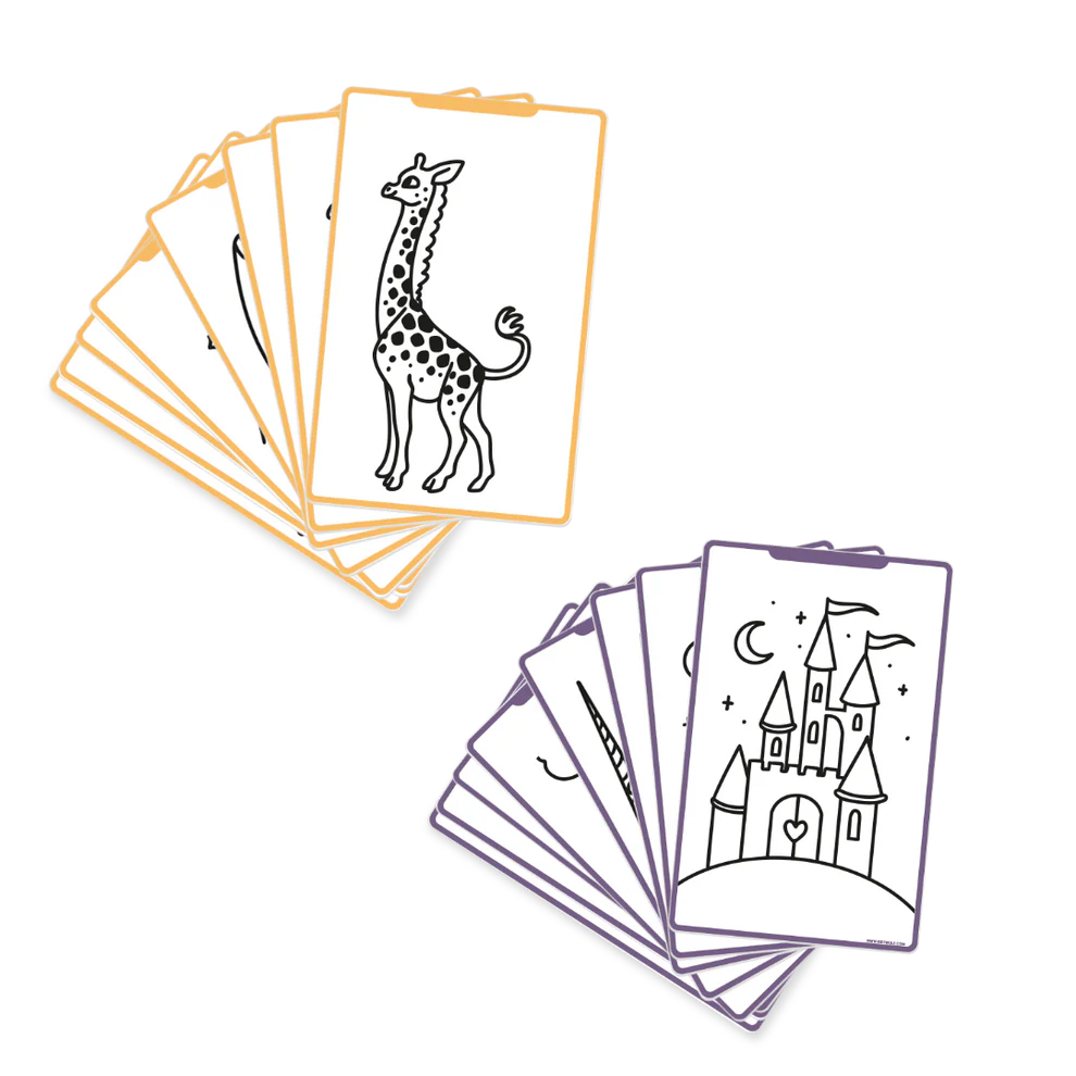 Kidydraw mini extra tekenkaarten Sprookjes & Dieren