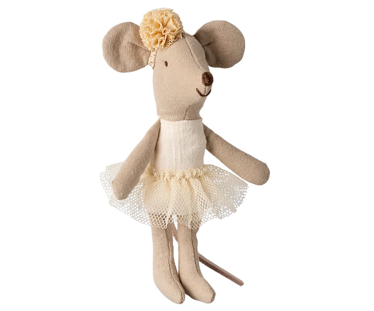 Ballerina Muis Zusje - Gebroken Wit