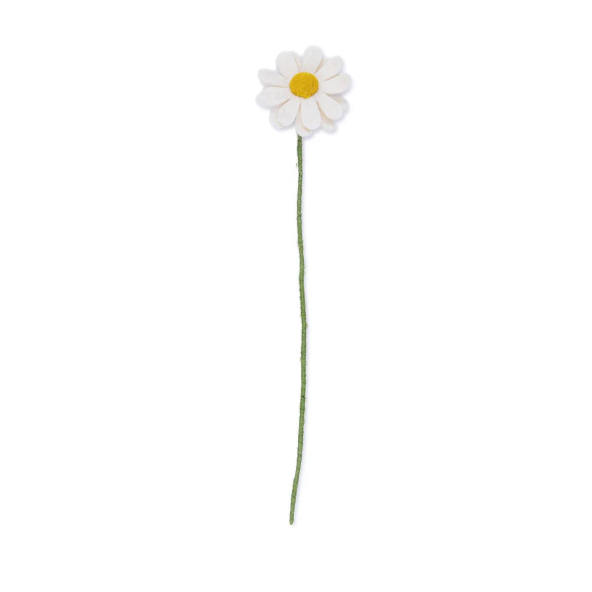 Bloem van wolvilt - Margrietje Wit