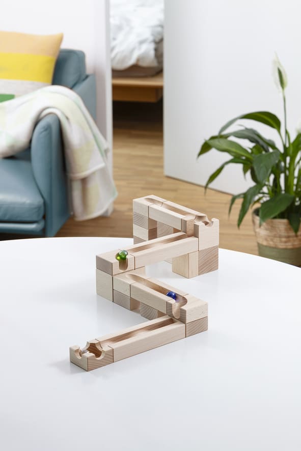 Cuboro houten knikkerbaan uitbreiding - Wave