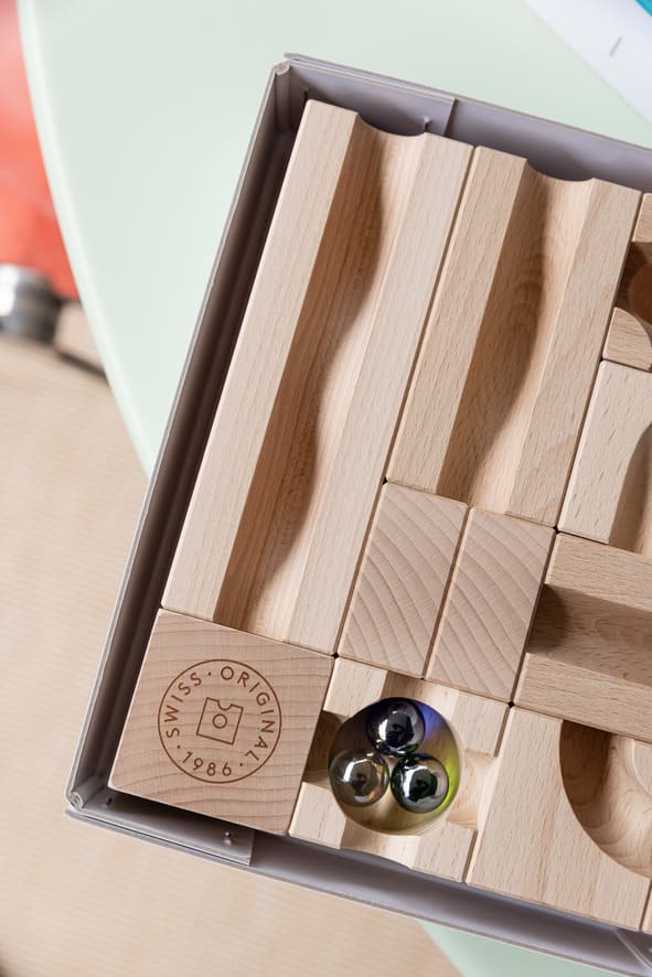 Cuboro houten knikkerbaan uitbreiding - Wave