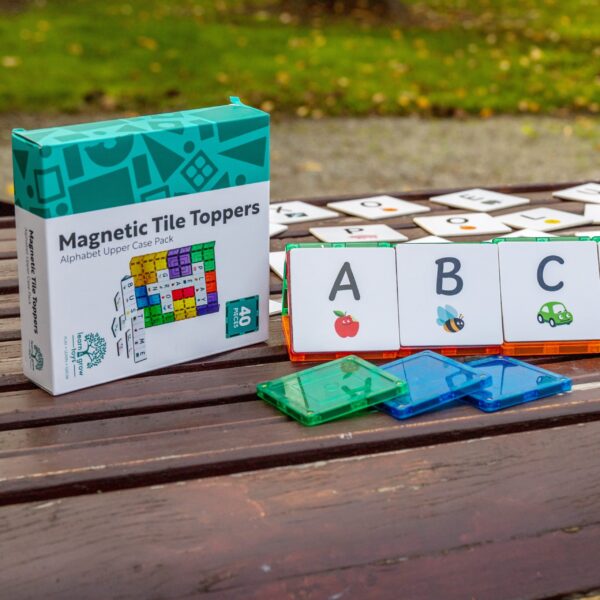 Magnetische Tegel Toppers – Alfabet hoofdletters - 40 stuks