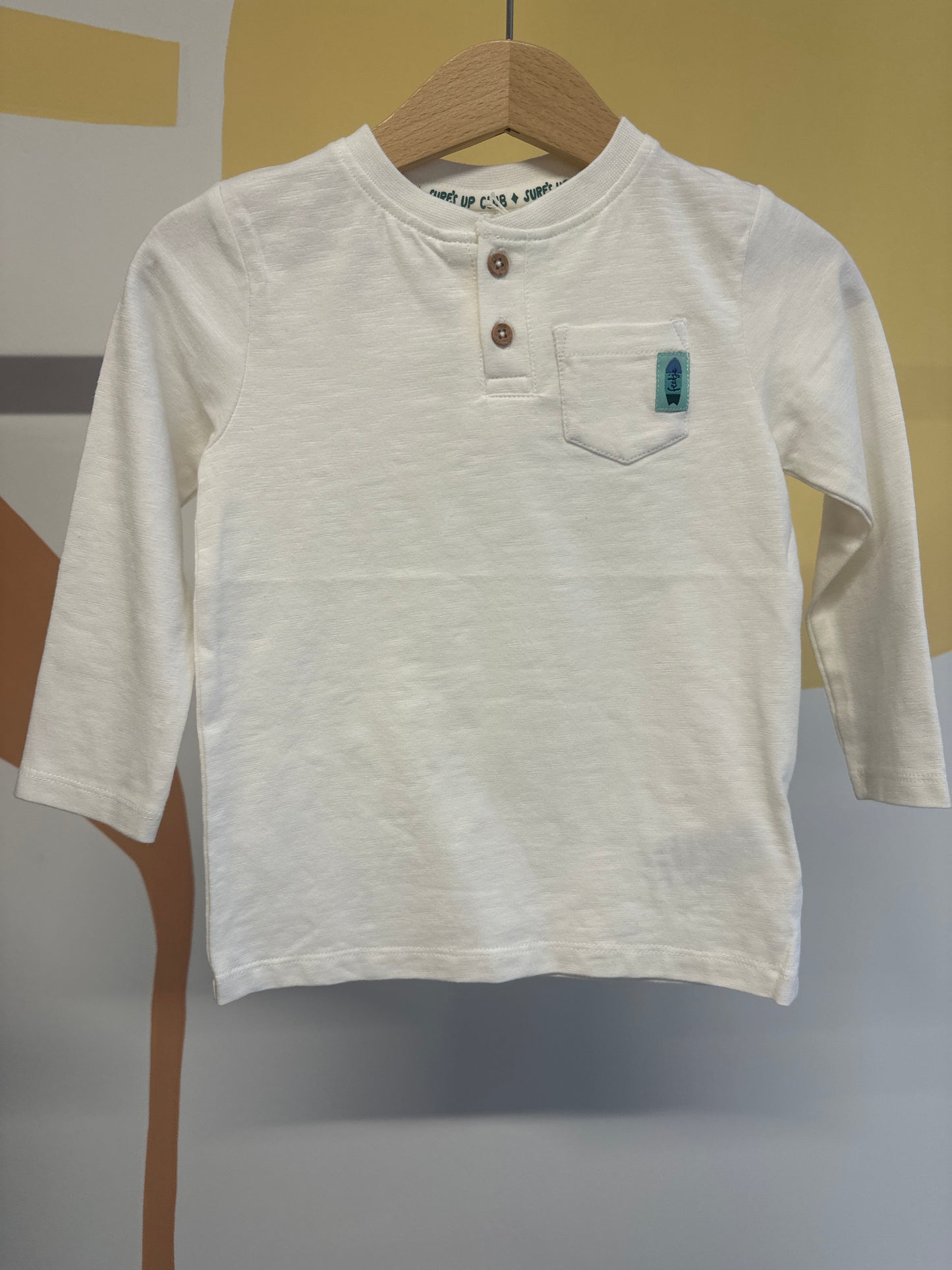 T-shirt Feetje wit (biologisch katoen)