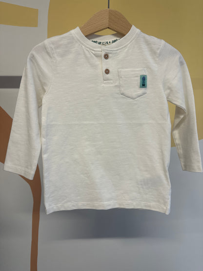 T-shirt Feetje wit (biologisch katoen)