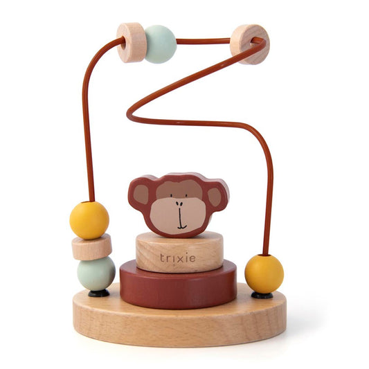 Houten kralenframe - Mr. Monkey