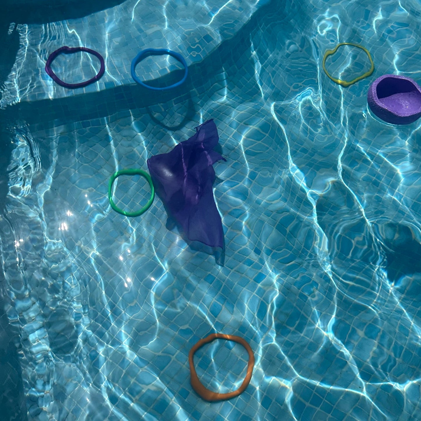 Speelringen 6 stuks - regenboog