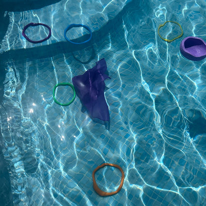 Speelringen 6 stuks - regenboog