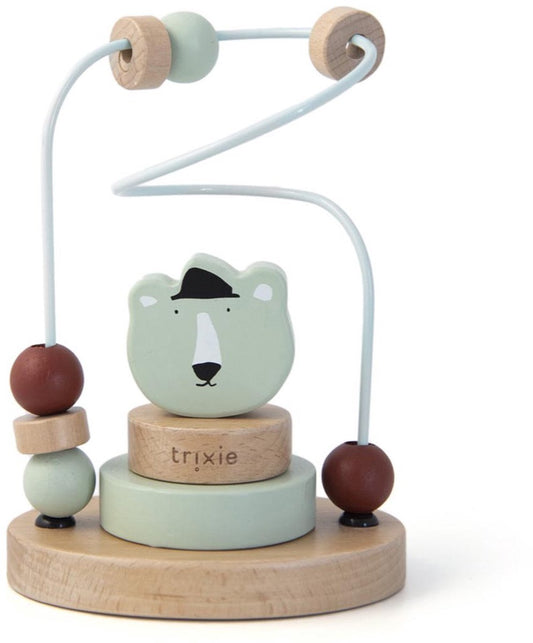Houten kralenframe - Mr Polar Bear